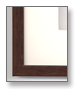 Walnut Frame Off White Matt